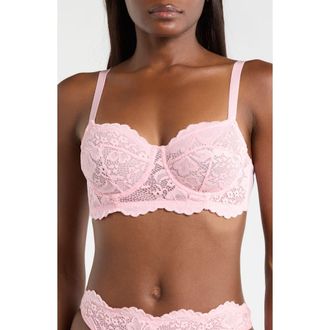 Kilo Brava Lace Underwire Bra in Petal Pink at Nordstrom, Size Xx-Large