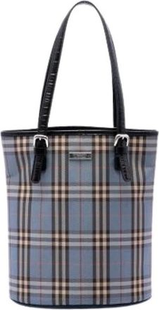 Burberry Pre-owned Nylon Bucket Bag - Pre-owned - Mujer - Azul - ONE SIZE