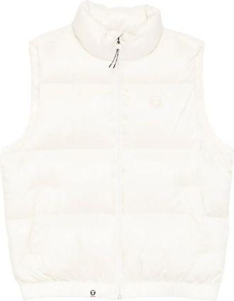 Aape By A Bathing Ape logo-patch gilet - Neutrals