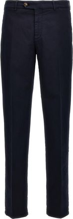Brunello Cucinelli Blue Flat Front Pants