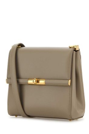 Dolce & Gabbana Womens Dove Grey Leather Marlene Crossbody Bag Talpa Borse A Tracolla