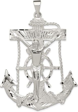 Diamond2Deal Sterling Silver Mariner Cross Pendant