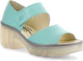 FLY London Taar Platform Sandal in Mint at Nordstrom Rack, Size 10-10.5Us / 41Eu
