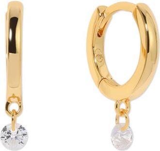 Girls Crew Dew You Huggie Hoop Earrings in Gold at Nordstrom