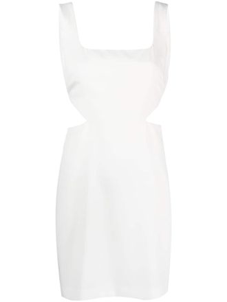 P.A.R.O.S.H. cut-out detail mini dress - White