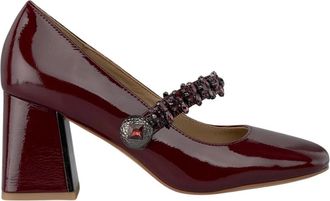Alma En Pena Hoge hak schoen met strass - Dames - Pumps - Rood - 36 EU - Schoenen