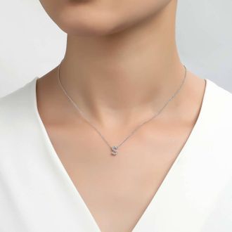 Lafonn Letter S Pendant Necklace In Silver