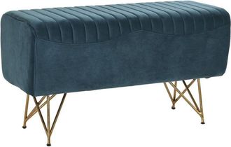 DKD Home Decor Banqueta Dkd Home Decor 90 X 31 X 47 Cm Metal Turquesa 8424001971190 S3034085 Dkd Home Decor