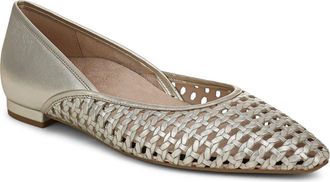 Vionic Gracia Woven Flat in Gold at Nordstrom, Size 6.5