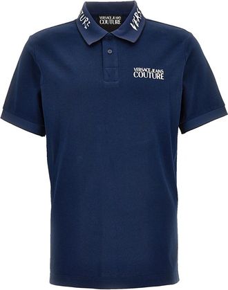 Versace Jeans Couture Polo Shirt - Heren - Polos - Blauw - XL - Tops