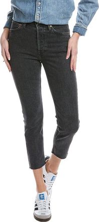 Re/Done Re/Done 90S Noir High-Rise Ankle Crop Jean