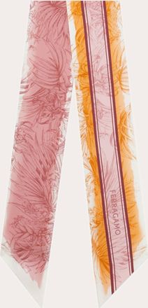 Ferragamo Donna Mini bandeau stampa Gravure Arancione