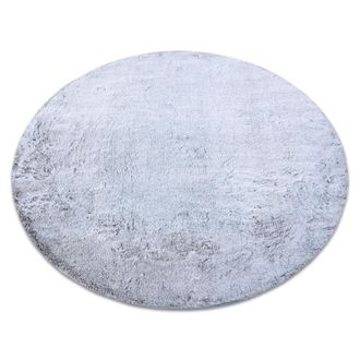 RugsX Rugsx - Alfombra De Lavado Moderna Lapin C&iacute;rculo, Shaggy Antideslizante Gris / Marfil Grey Circulo 100 Cm