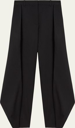 Loewe Flappy Wide-Leg Wool Trousers