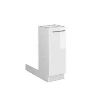 Vicco Isla De Cocina Fame-line, Blanco Alto Brillo, 30 Cm Sin Encimera Vicco