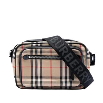 Burberry Pre-owned Cross Body Bags, female, Beige, Size: ONE SIZE Pre-owned Vintage Crossbody Bag