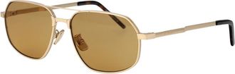 Givenchy GV One Zonnebril - Heren - Zonnebrillen - Geel - 57 MM - Accessoires