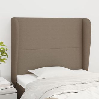 vidaXL Cabecero Con Orejas De Tela Gris Taupe 103x23x118/128 Cm Vidaxl