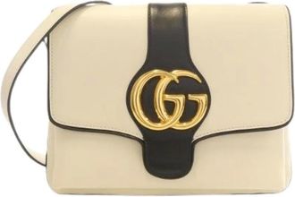 Gucci Pre-owned Cross Body Bags, female, Beige, Size: ONE SIZE Pre-owned Leather Shoulder Bag
