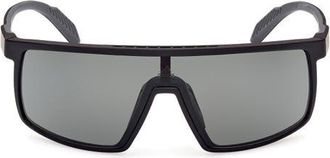 adidas Shield Sunglasses in Matte Black /Smoke at Nordstrom