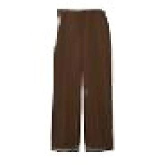Gucci Wide Trousers, female, Brown, XL, Technical Panama Trousers