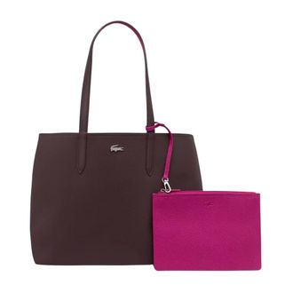 Lacoste Anna Reversible Tote - Bags - Mujer - Marr&oacute;n - ONE SIZE