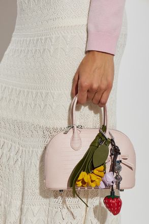 Self Portrait Leather Bag With Keychain, Womens, Pink