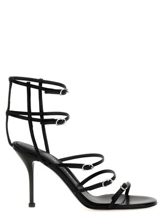 Alexander McQueen Womens Strap Leather Sandals