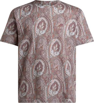 Etro T Shirt Marrone, Neutro-Uomo