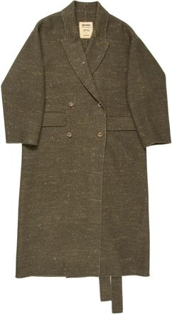 Uma Wang Cappotto doppiopetto - Verde