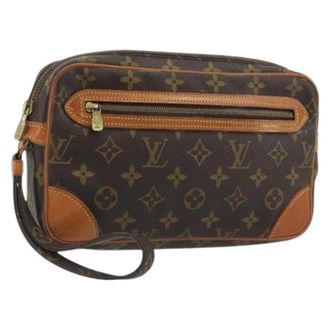 Louis Vuitton Pre-owned Clutch Bag - Dames - Pre-owned - Bruin - Maat: ONE Size Leer