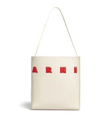 Marni Museo logo-patch leather bag