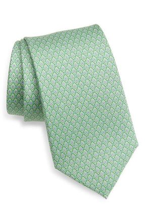 Nordstrom Jacquard Silk Tie in Green at Nordstrom