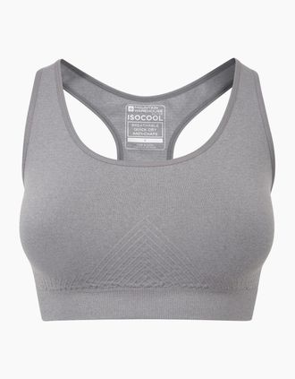 Mountain Warehouse Womens Mountain Warehouse Womens/Ladies Anti-Chafe Seamless Sports Bra - Grey - Size: XL