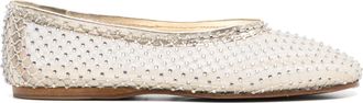 Forte_Forte Strass Mesh Ballerina Shoes