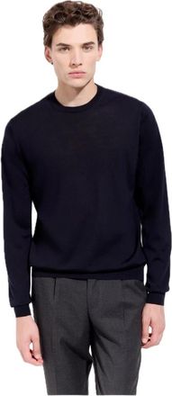 FILIPPO DE LAURENTIIS Round-neck Truien - Heren - Ronde hals truien - Blauw - 2XL - Truien & Vesten