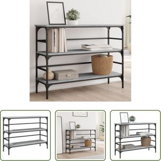 vidaXL Tavolo da ingresso - Tavolo Consolle Grigio Sonoma 100x32x75 cm in Legno Multistrato