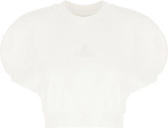 Vivienne Westwood Tops, Dames, Wit, S, Stijlvolle Sweatshirt voor een Trendy Look