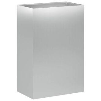 vidaXL Macetero De Jard&iacute;n Plateado 40 X 30 X 75 Cm Acero Galvanizado Vidaxl