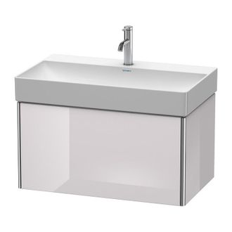 Duravit Duravit Xsquare Unidad De Tocador De Pared 78.4x46.0 Cm,1 Extra&iacute;ble, Para Lavabo Durasquare 235380, Color (frente/cuerpo): Laca Blanca Lila Alto Brill
