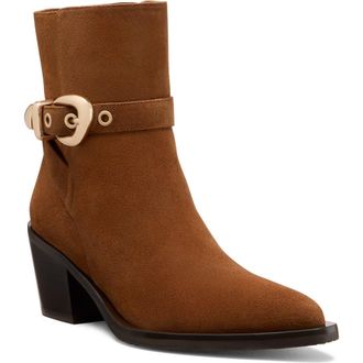 Stuart Weitzman Maven Western Bootie in Doe/Dark Brown at Nordstrom Rack, Size 8.5