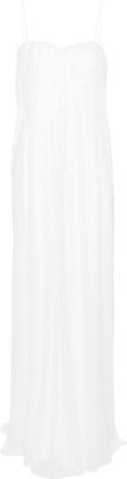 Nissa iridescent polka-dot gown - women - Polyester/Spandex/Elastane/Polyester - 36 - White