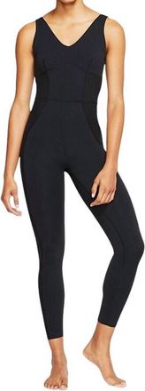 Nike Yoga Luxe Infinalon Jumpsuit In Black