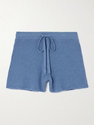 The Elder Statesman Shorts In Cotone Nora Lite - Blu