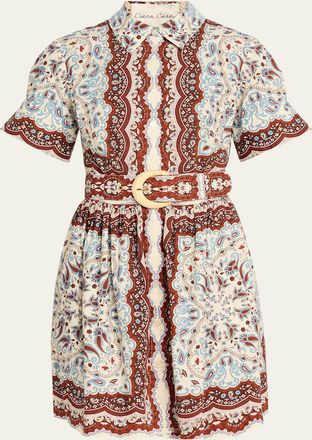Cara Cara Malena Paisley Mini Shirtdress