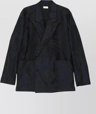 Dries Van Noten double breasted long sleeve shirt jacket
