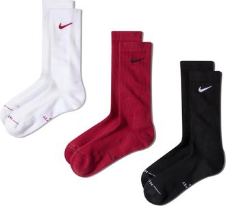 Nike Unisex Everyday Elevated Crew Socks (3 Pairs) in Multicolor | HQ4335-914