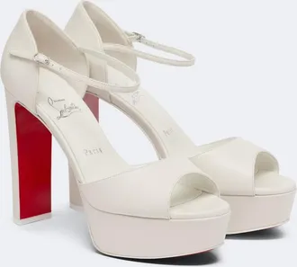 Christian Louboutin Sandaloo leather platform sandals