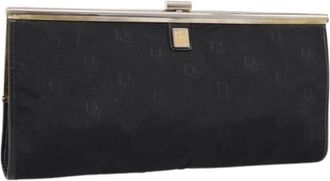 Dior Pre-owned Trotter Canvas Clutch - Dames - Vintage Clutch - Zwart - ONE Size - Leer - Vintage