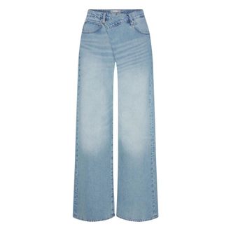 Frame Denim Jeans, Dames, Blauw, W25, Katoen, The Crossover Loose
